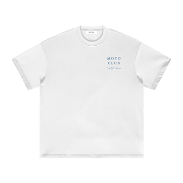 'Palm Trees And Surf ' Heavyweight Earth Tone T-Shirt / White / 305GSM.