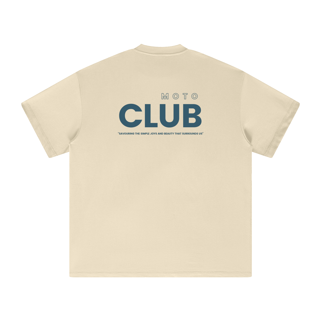 'Keep Exploring' Heavyweight Earth Tone T-Shirt / Milk Tea / 305GSM.