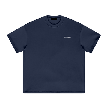 Basic Logo Heavyweight Earth Tone T-Shirt / Navy / 305GSM.