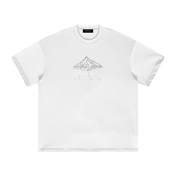'Slow Paced, Endless Beauty' Heavyweight T-Shirt / White / 305GSM.