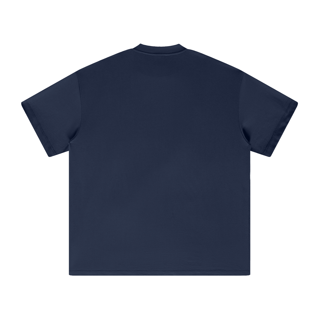 Basic Logo Heavyweight Earth Tone T-Shirt / Navy / 305GSM.